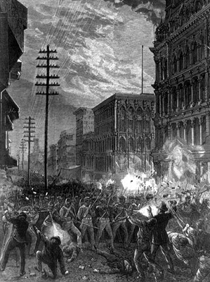 1877 strike image Harper's Weekly